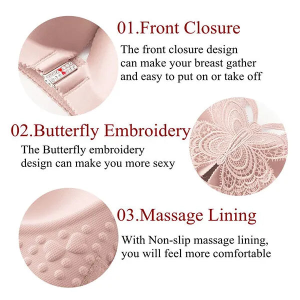 Butterfly Embroidery Wirefree Bra