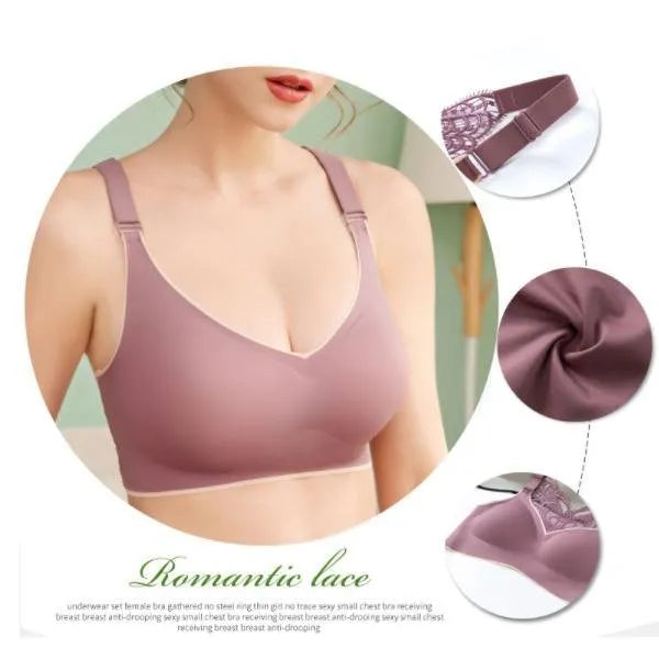 Butterfly Embroidery Wirefree Bra