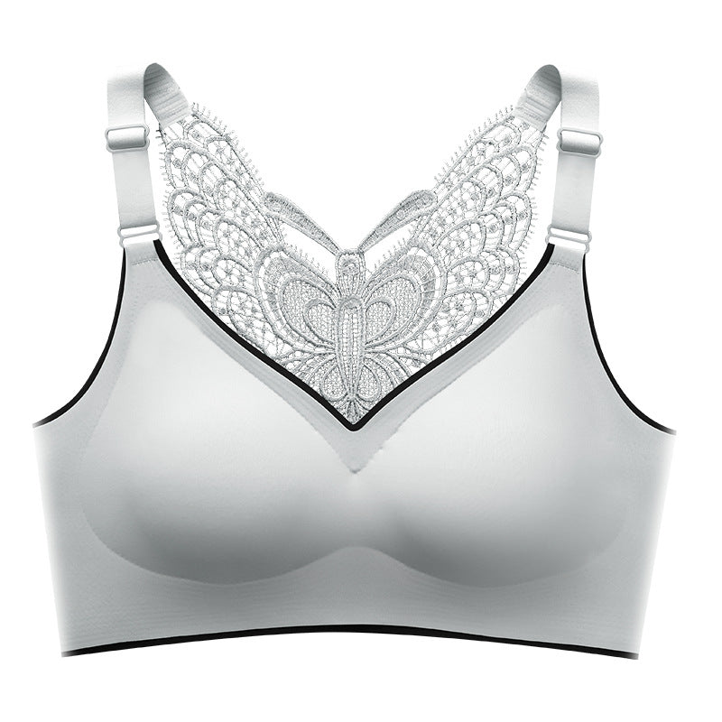 Butterfly Embroidery Wirefree Bra