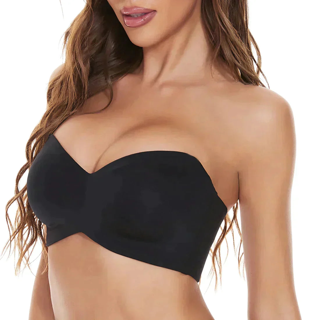 Full Support Non-Slip Convertible Bandeau Bra (Pack of 2)