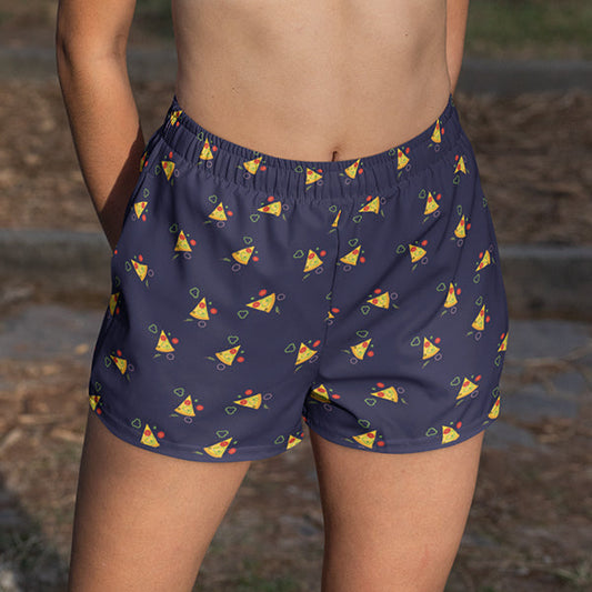 PIZZA Navy Blue Boxer For Women
