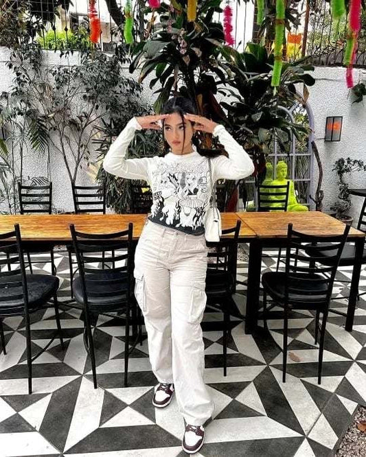PeekRose™ adjustable fit Cargo Pants